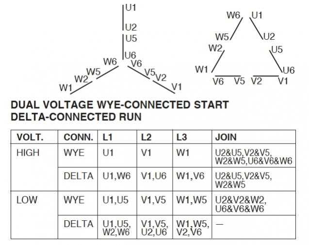 12 lead 3 phase motor wiring diagram