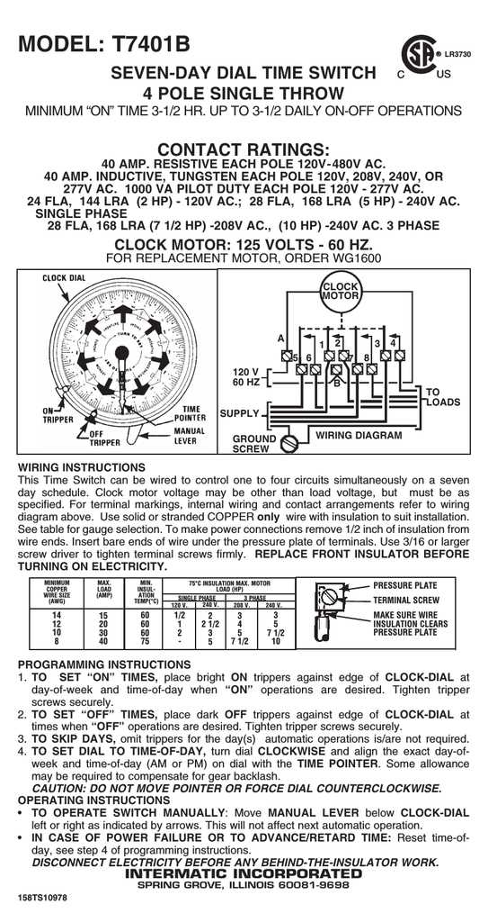 120v intermatic timer wiring diagram