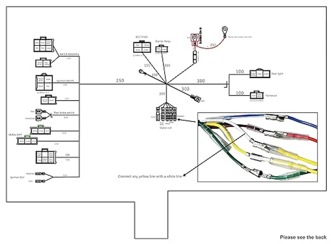 125cc wiring harness diagram