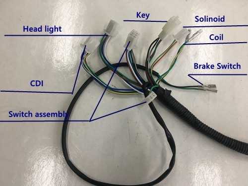 125cc wiring harness diagram