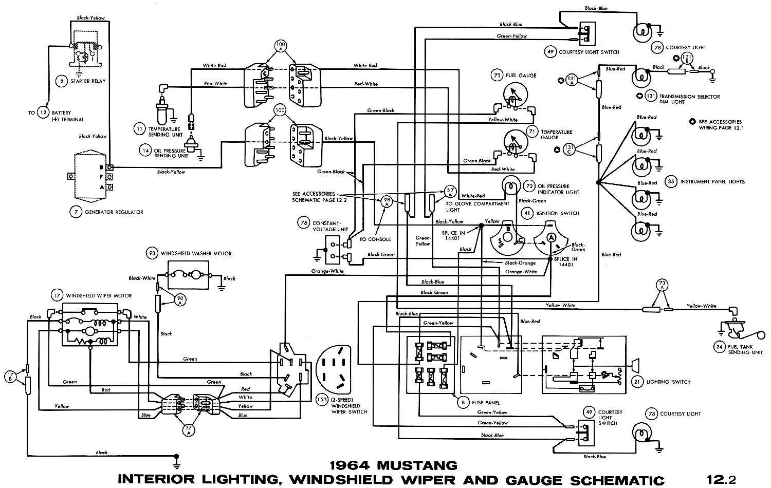 1965 mustang wiring diagrams electrical schematics