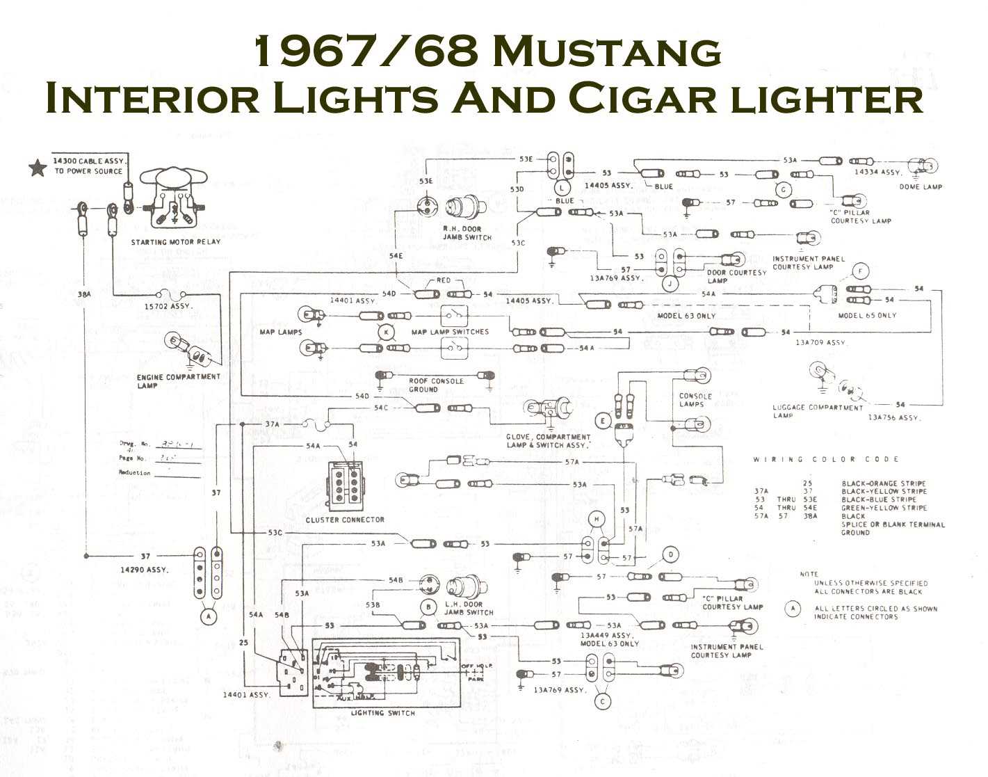 1968 mustang wiring diagram