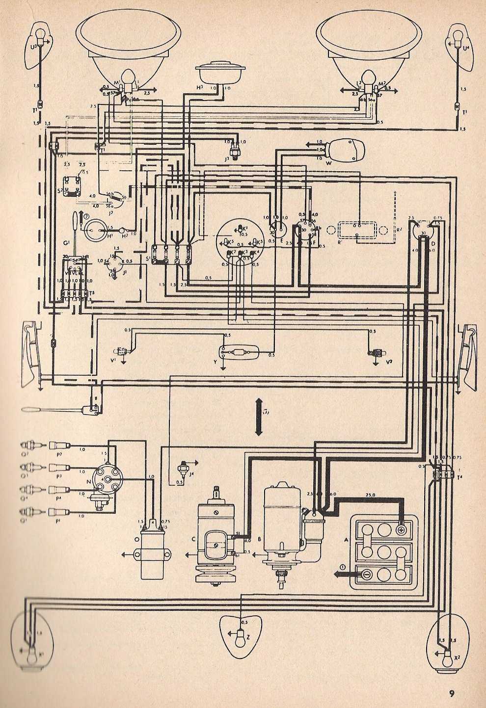 1969 vw beetle wiring diagram