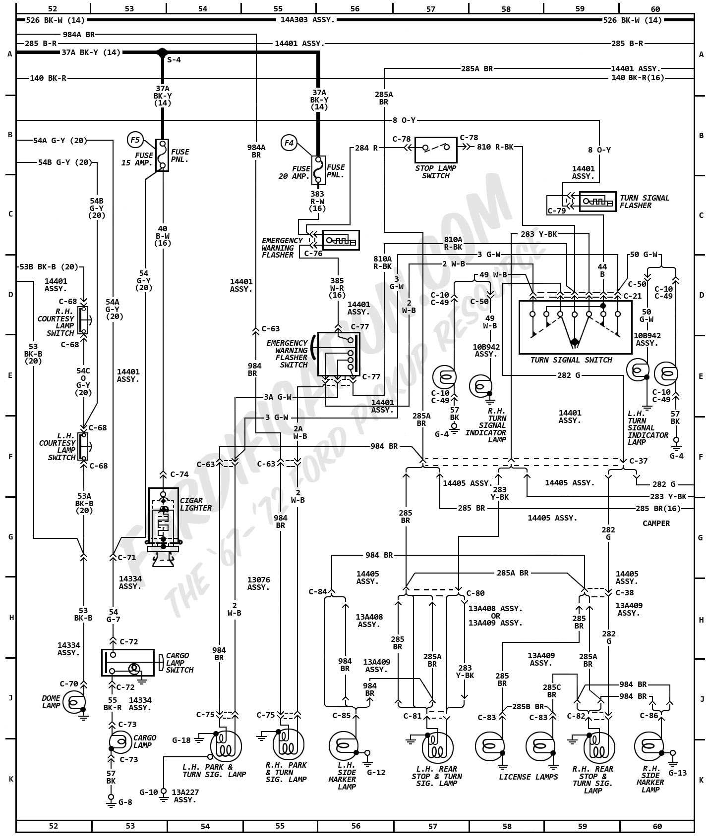 1970 ford f100 ignition switch wiring diagram