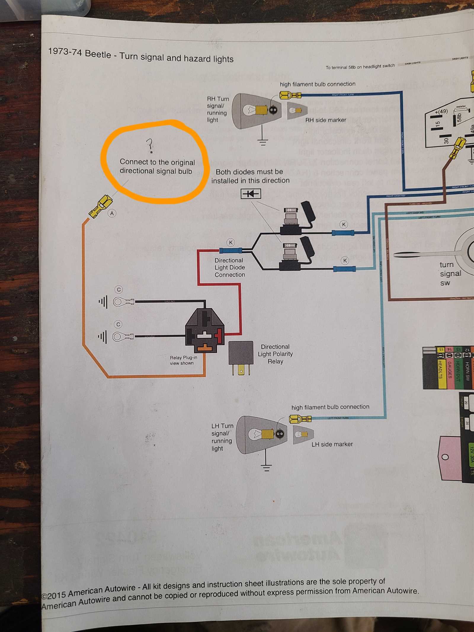 1974 volkswagen beetle wiring diagram