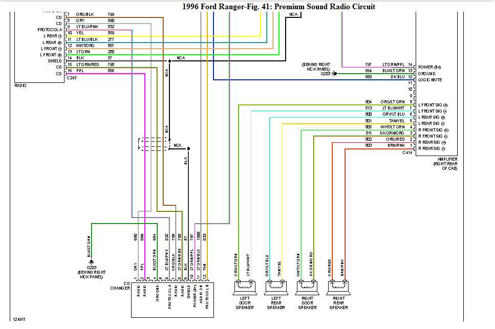 1994 ford ranger radio wiring diagram