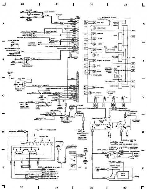 1996 jeep cherokee radio wiring diagram