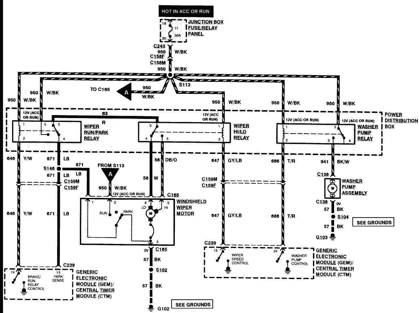 1997 ford f150 radio wiring diagram