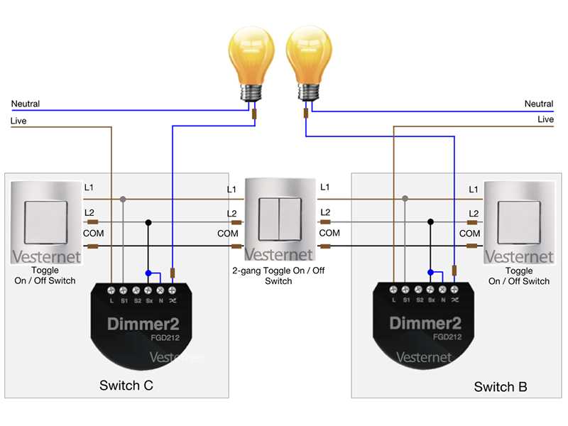 2 way switch wiring diagram