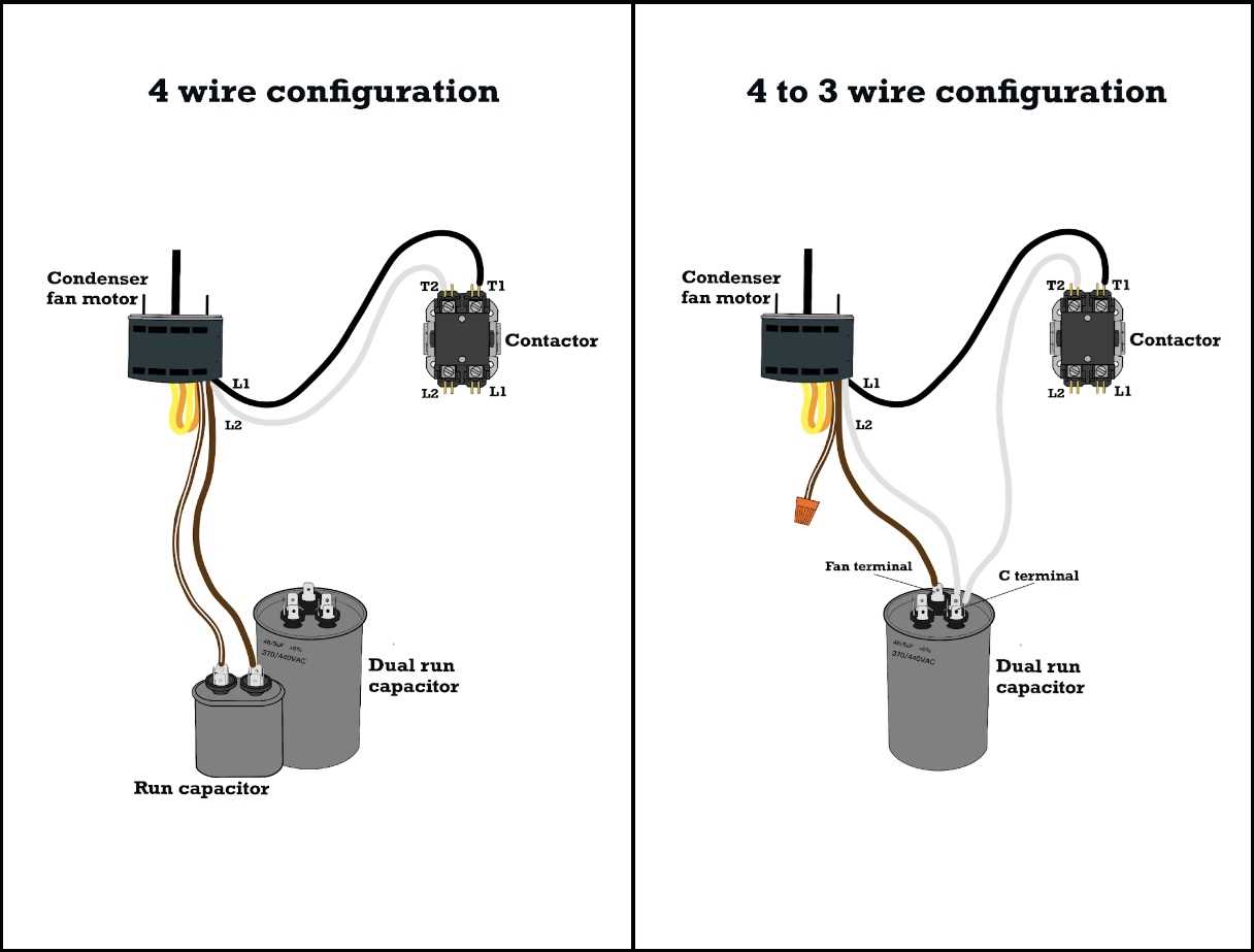 2 wire capacitor wiring diagram