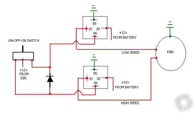 2 speed fan switch wiring diagram