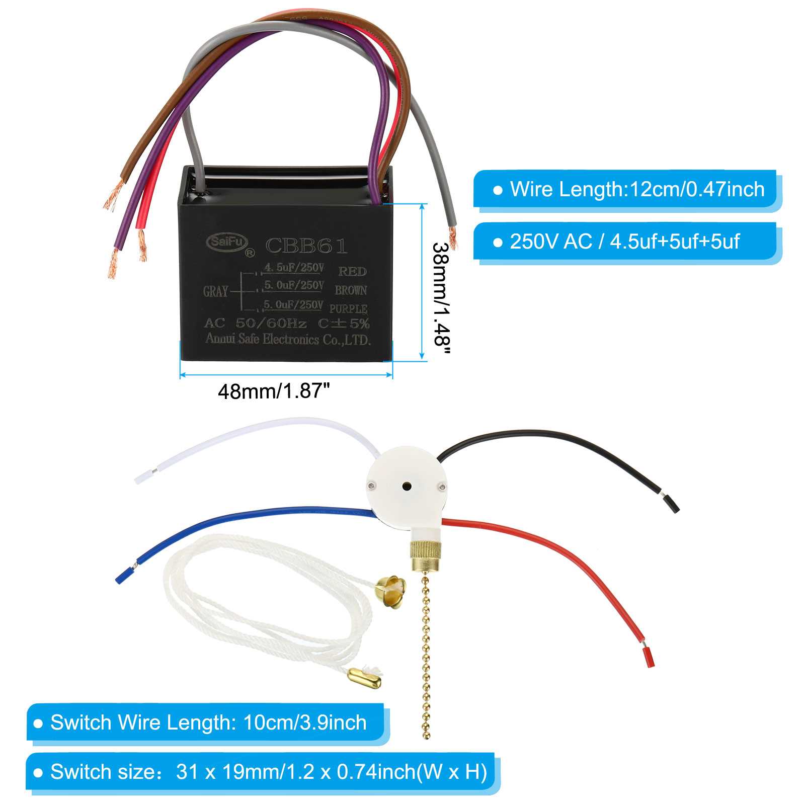 2 wire capacitor wiring diagram