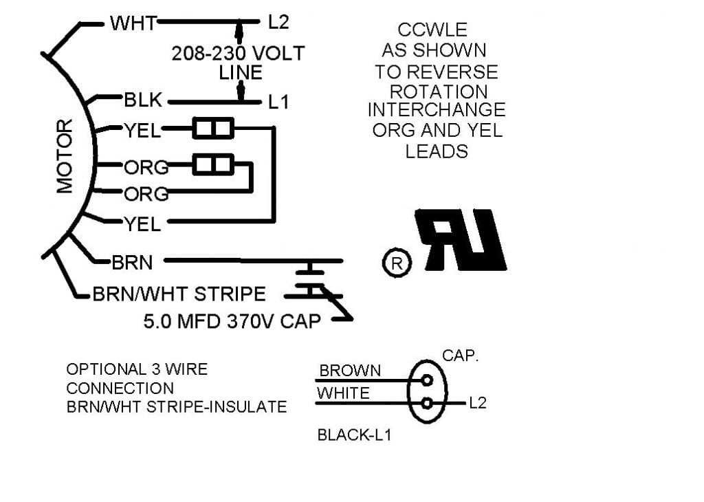 2 wire capacitor wiring diagram