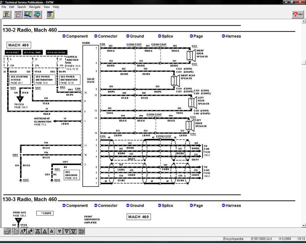 2000 ford mustang stereo wiring diagram