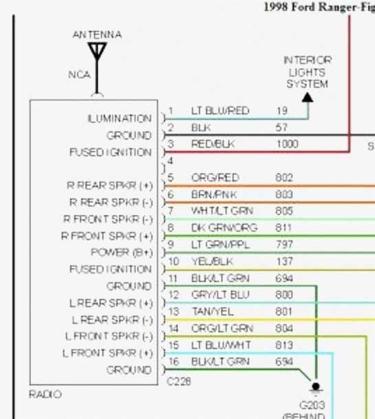 2000 ford mustang wiring diagram for radio