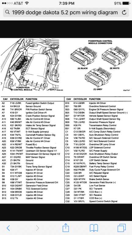 2001 dodge ram pcm wiring diagram