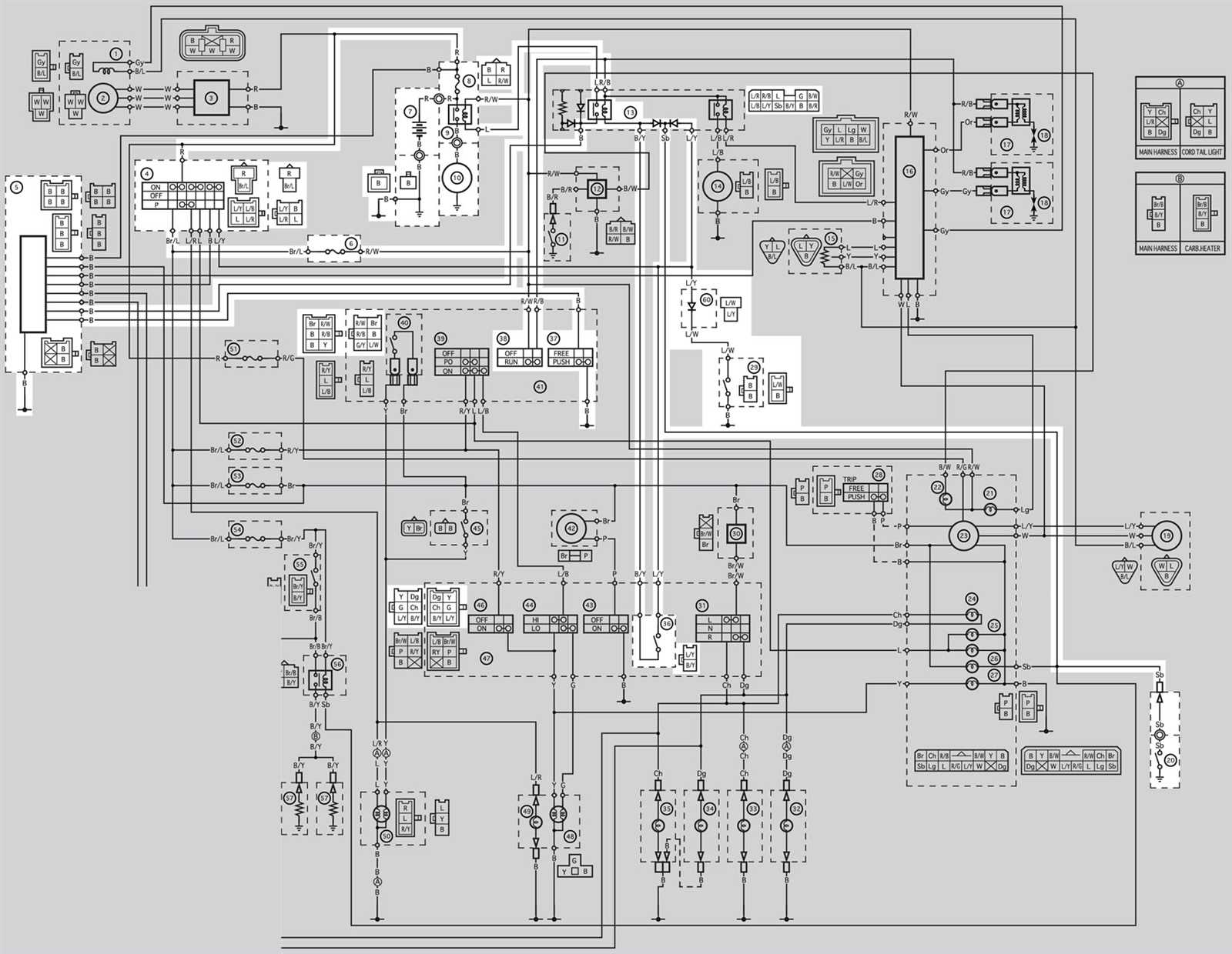 2001 yamaha v star 1100 wiring diagram