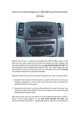 2002 jeep grand cherokee stereo wiring diagram