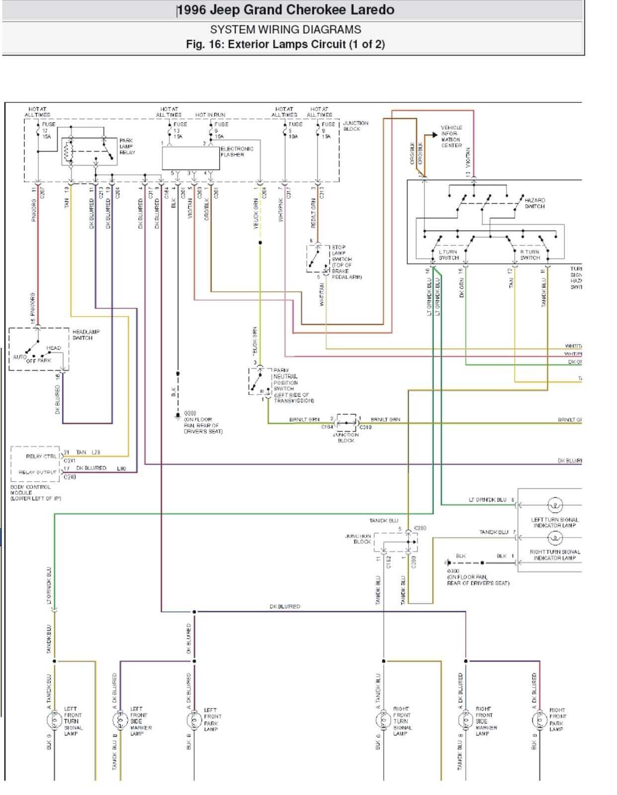 2004 jeep grand cherokee radio wiring diagram