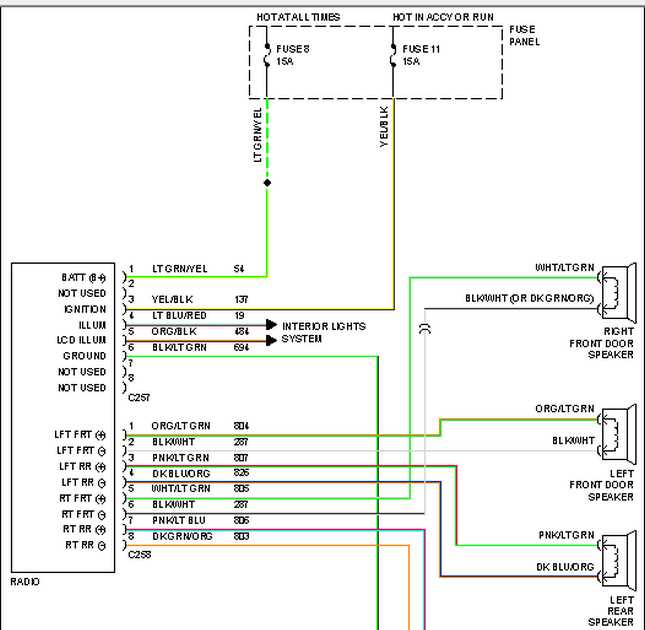 2005 ford explorer radio wiring diagram
