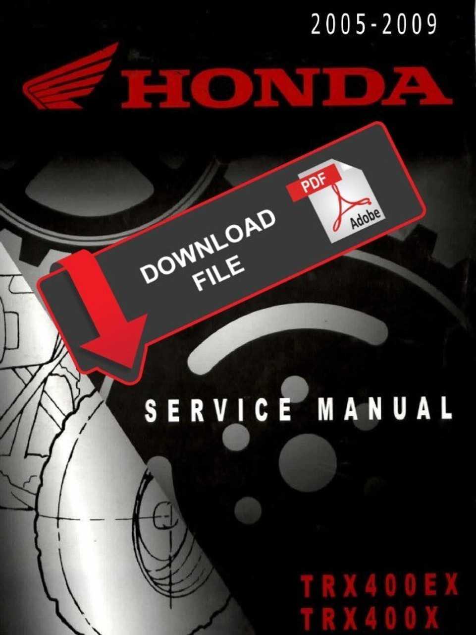 2005 honda 400ex wiring diagram