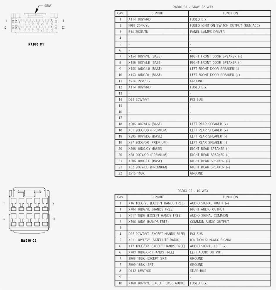 2005 dodge magnum radio wiring diagram