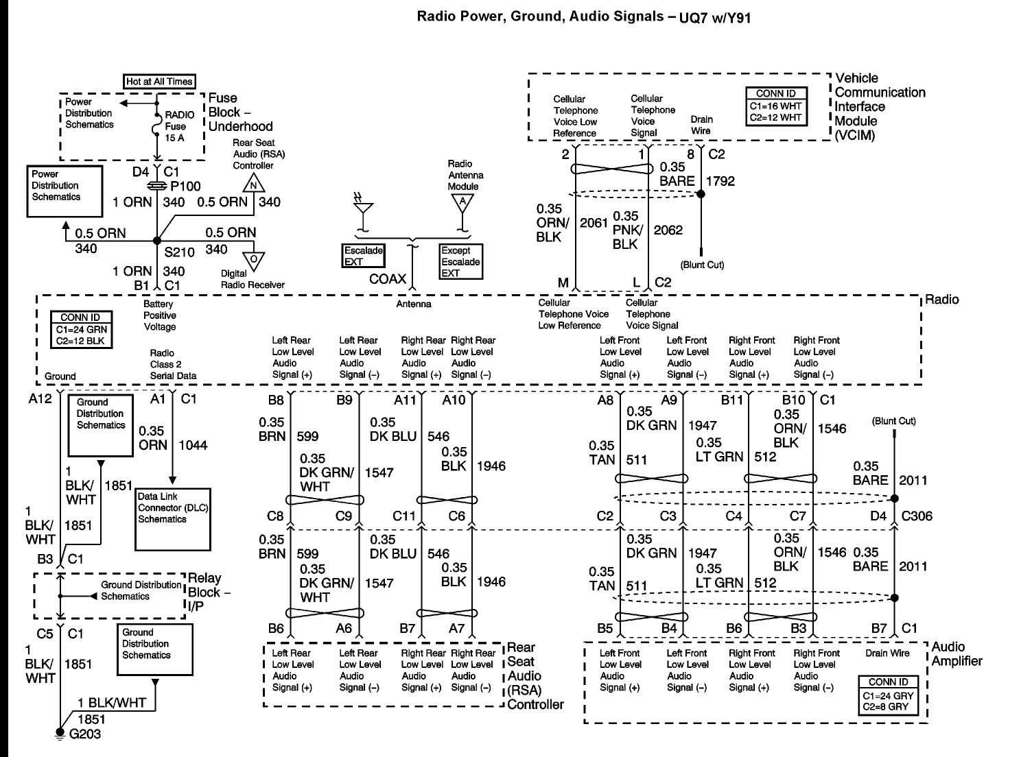2005 gmc yukon radio wiring diagram