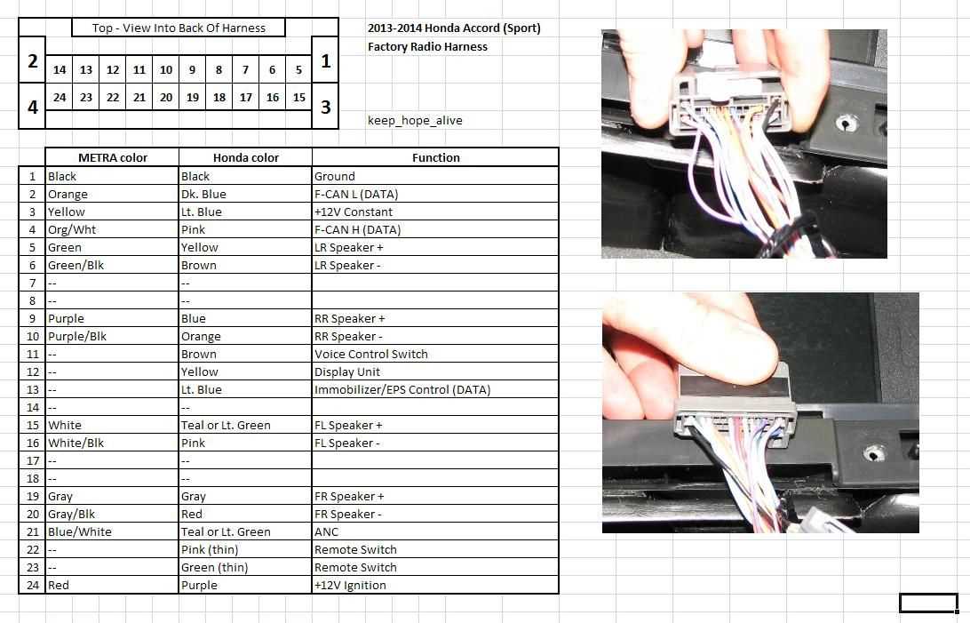 2005 honda accord radio wiring diagram