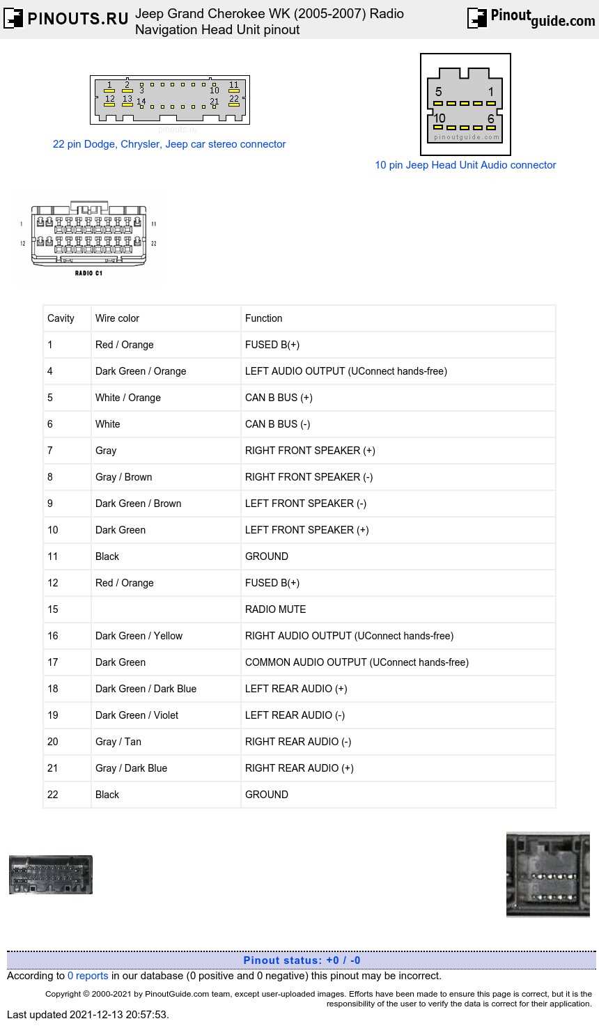 2006 jeep commander radio wiring diagram