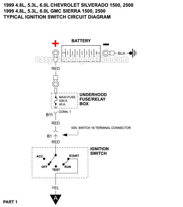 2007 chevy silverado ignition switch wiring diagram