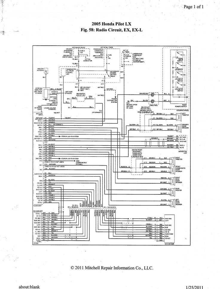 2007 honda civic radio wiring diagram