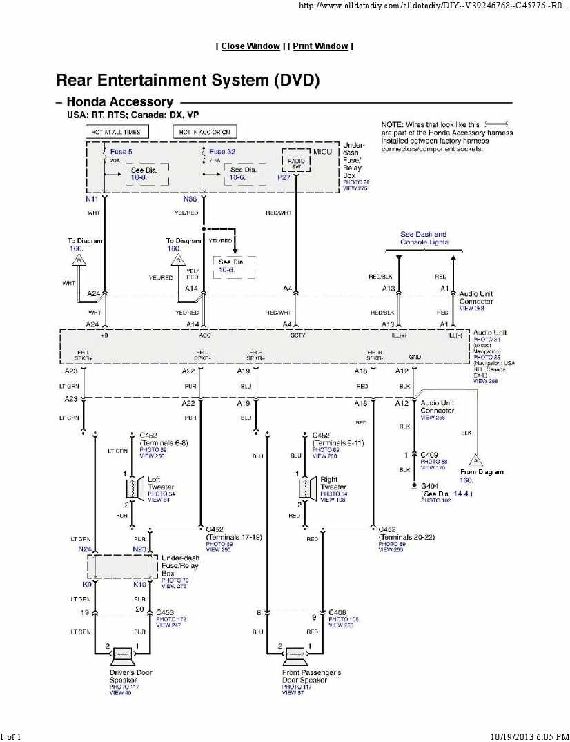2007 honda crv radio wiring diagram