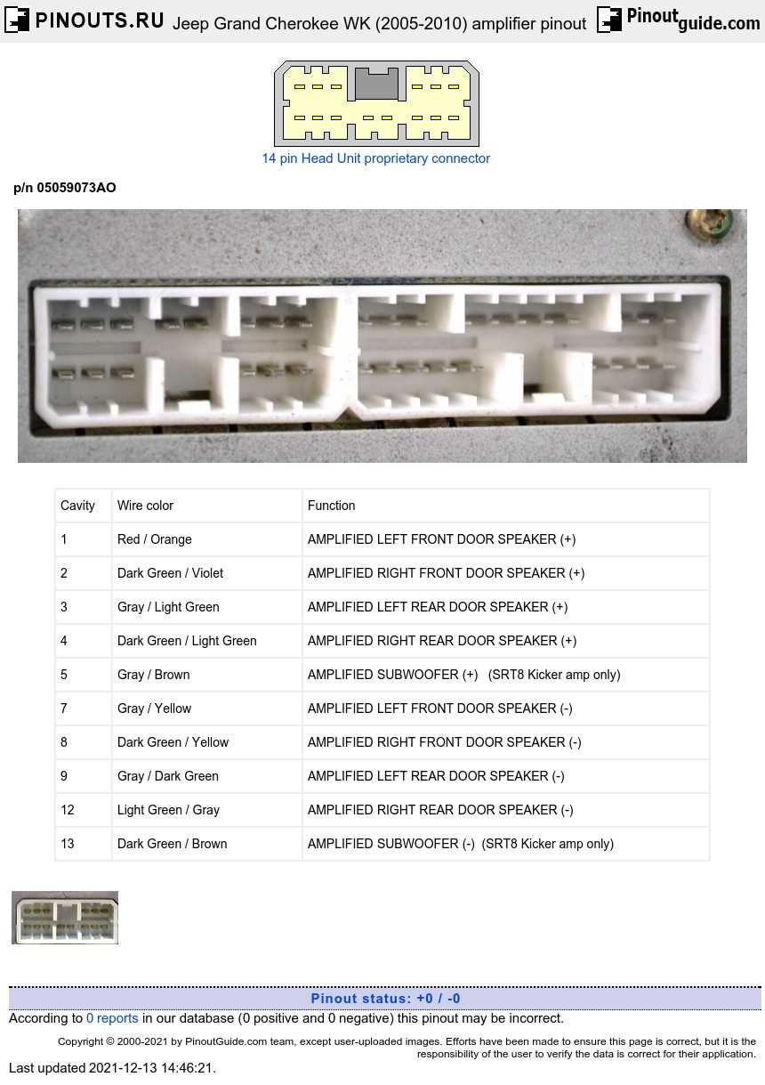 2008 jeep grand cherokee stereo wiring diagram