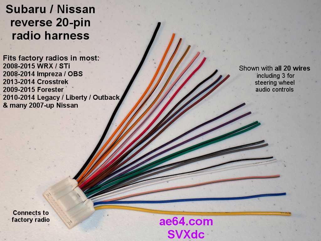 2010 subaru forester radio reverse input wiring diagram