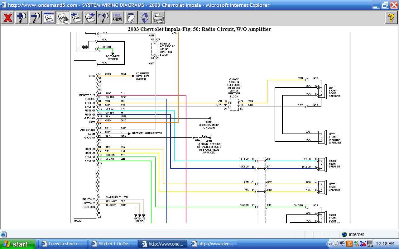 2012 chevy impala radio wiring diagram