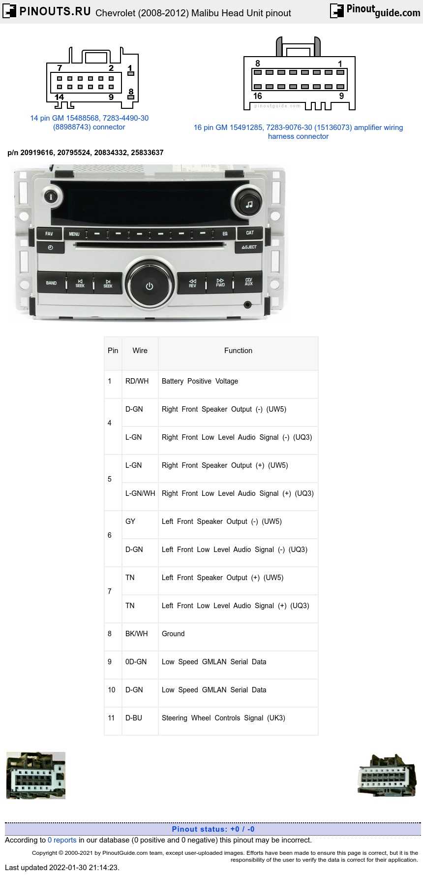 2013 chevy malibu radio wiring diagram