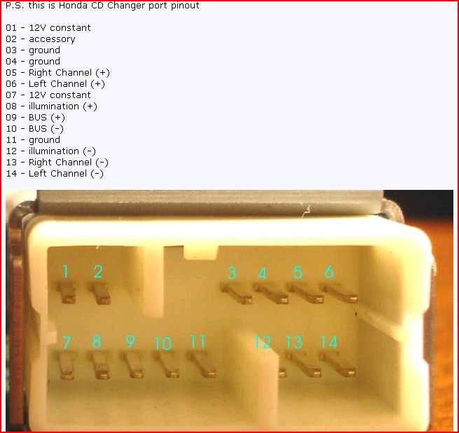 2006 honda pilot radio wiring diagram