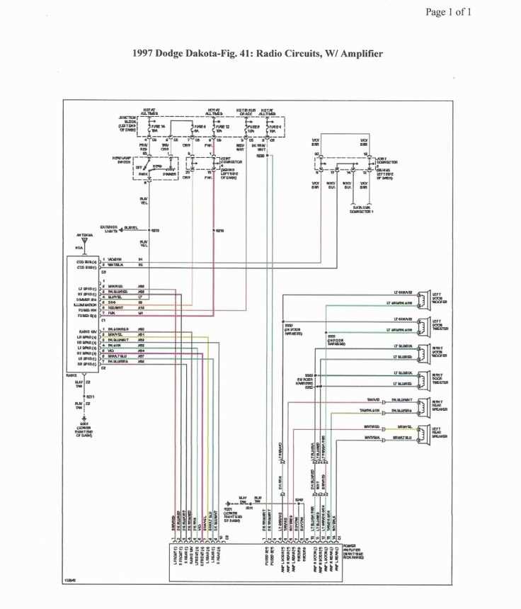 99 dodge dakota radio wiring diagram