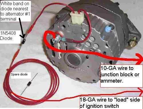 chevy alternator wiring diagram