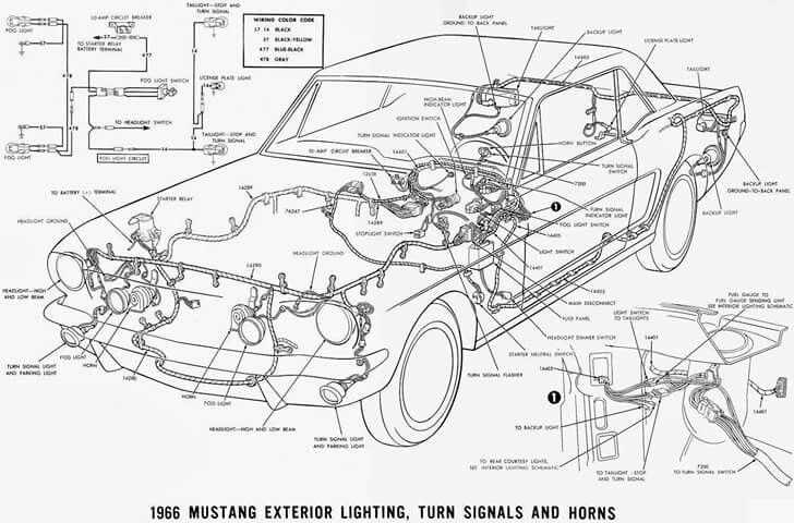 wiring diagram 1966 mustang