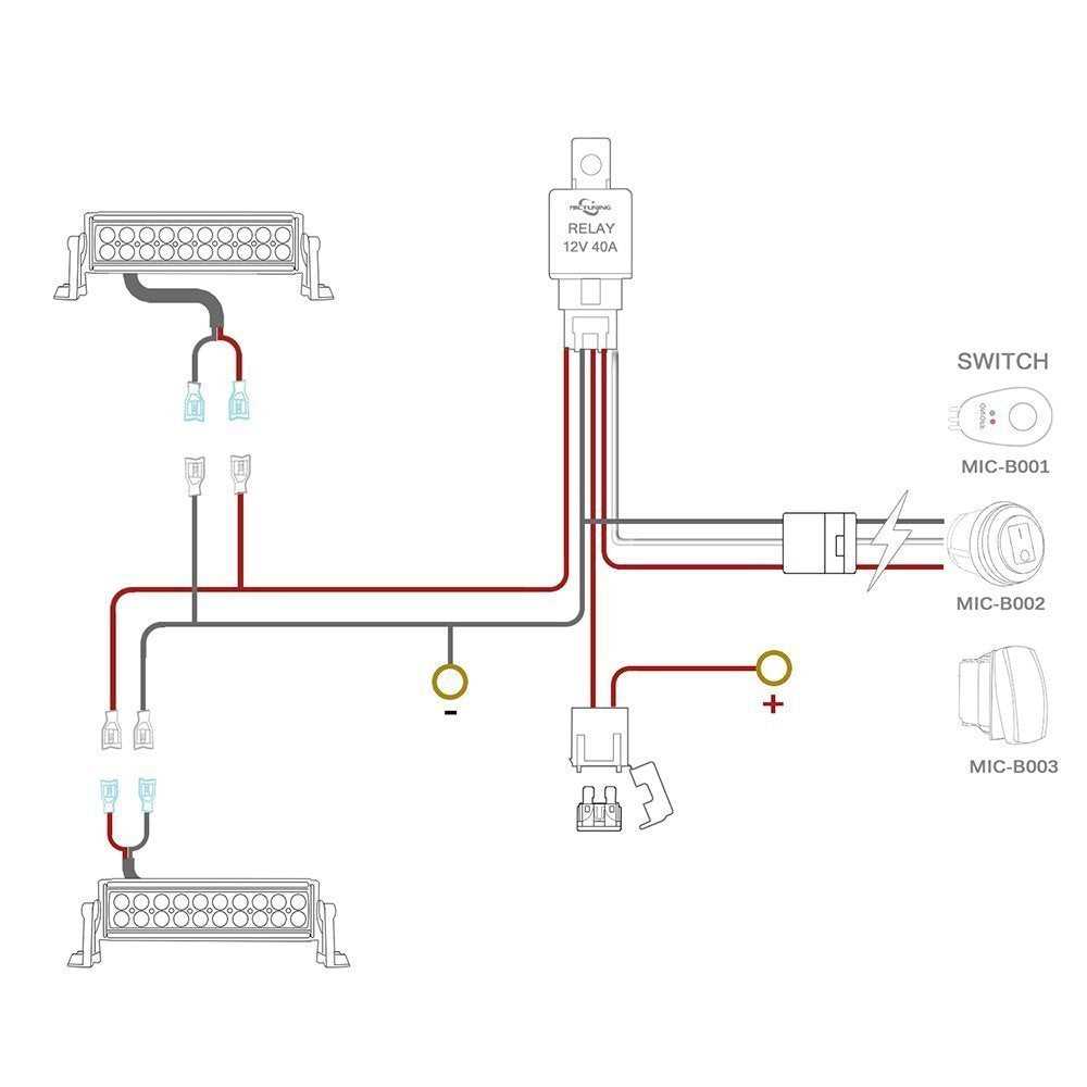 light bar wiring diagram with relay