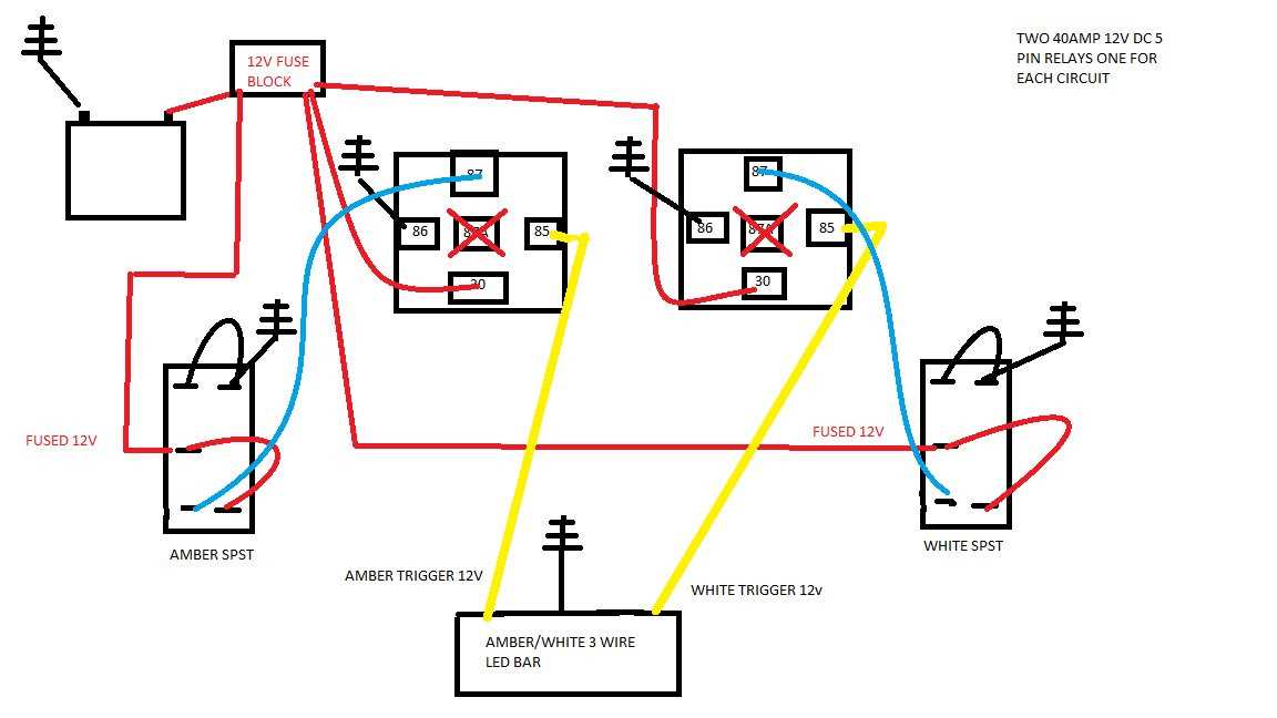 4 wire strobe light wiring diagram