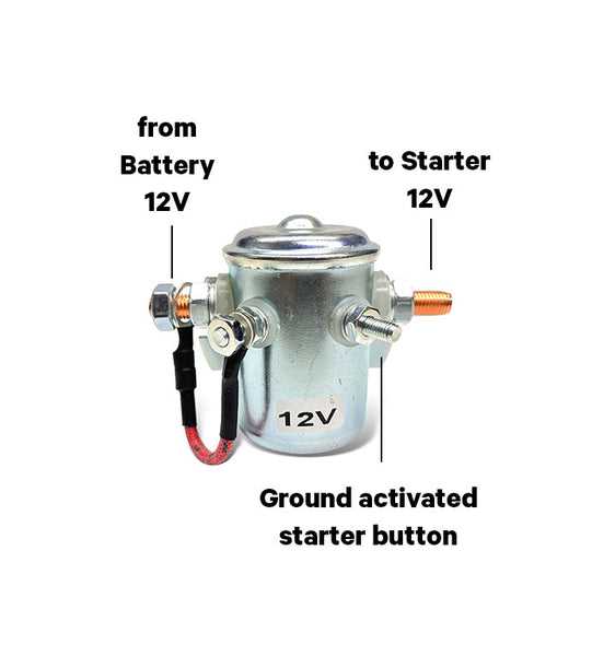 12 volt starter solenoid wiring diagram