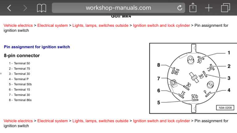 3 pole ignition switch wiring diagram