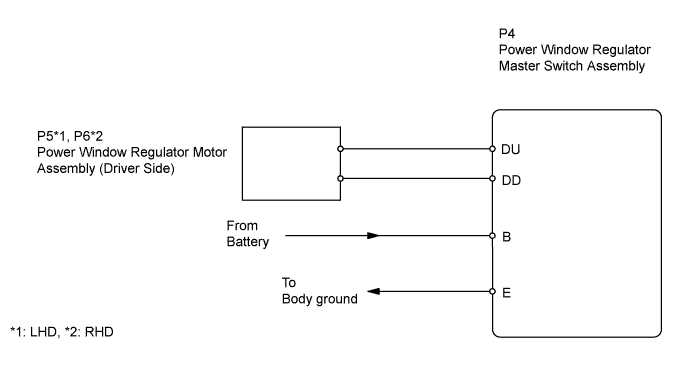 5 pin power window switch wiring diagram