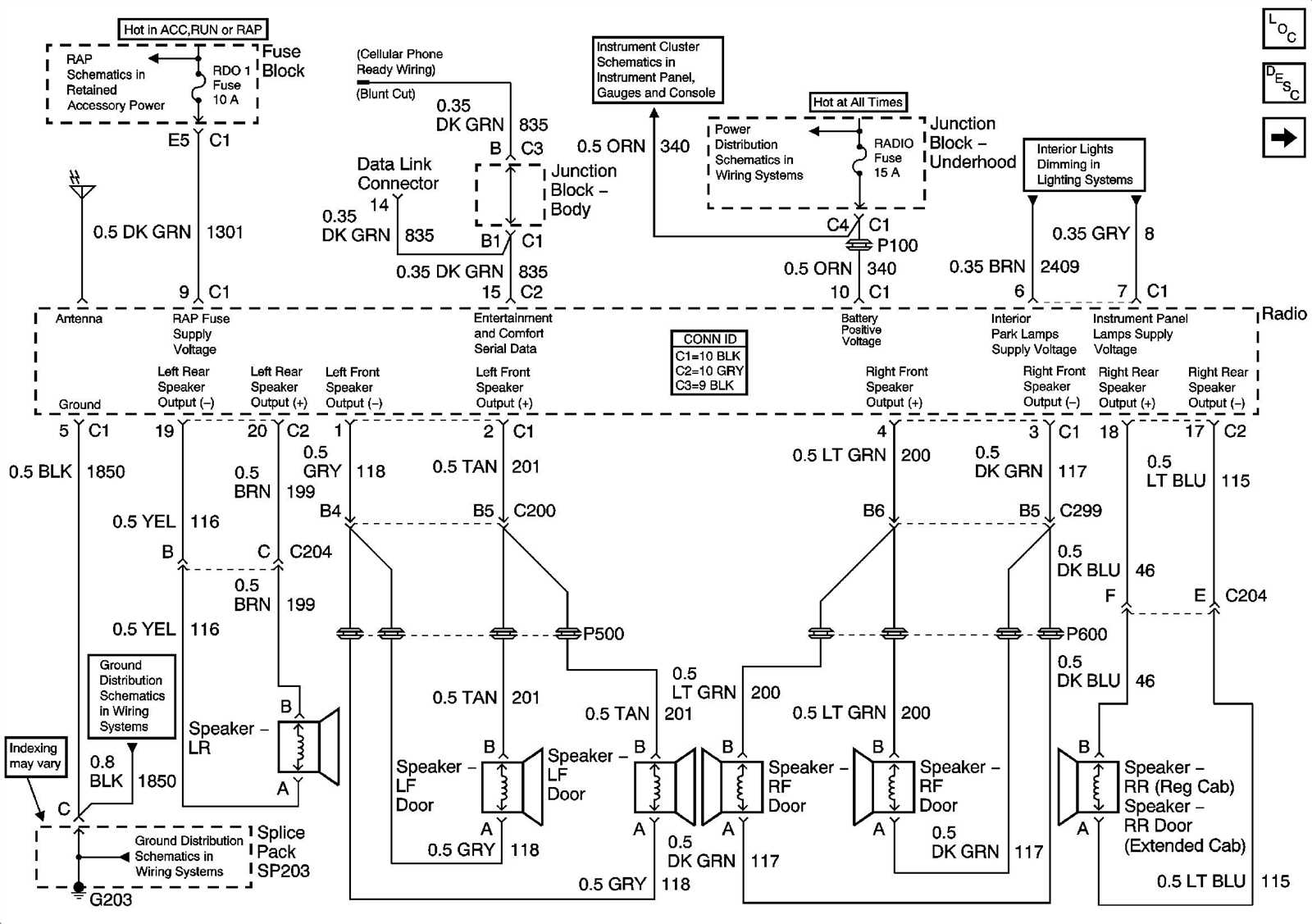 2009 chevy impala radio wiring diagram