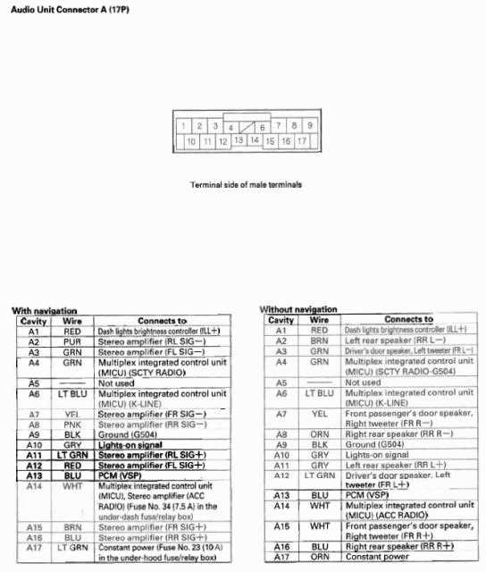 2012 honda civic radio wiring diagram