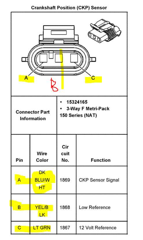 3 wire crank position sensor wiring diagram