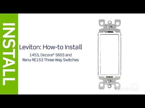 leviton 3 way lighted switch wiring diagram