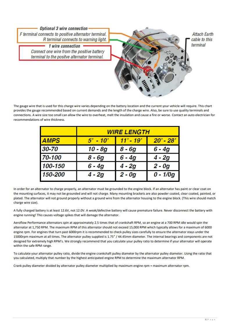 ford 1 wire alternator wiring diagram